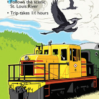 Lake Superior & Mississippi Railroad Rack Card